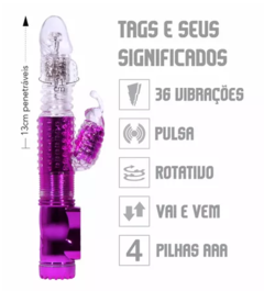 VIBRADOR ROTATIVO VAI E VEM A PILHA - comprar online