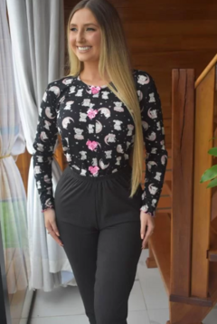 Pijama Canelado urso