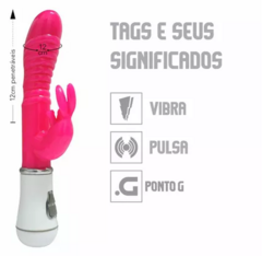 VIBRADOR PONTO G COM ESTIMULADOR SI PILHAS - comprar online