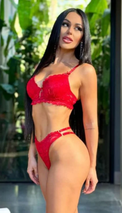 Conjunto Cris vermelho
