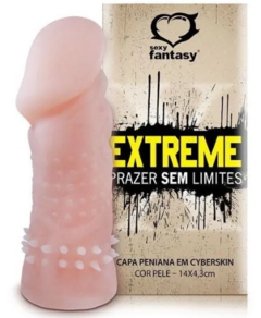 Capa Peniana Cyberskin Extreme14x4,3cm Sexy Fantasy