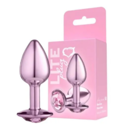Plug Anal Rosa Tamanho M Com Pedra Sexy Fantasy - comprar online