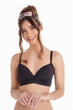 Sutiã Basic em microfibra lisa com lateral dupla mais larga - Maria Dondoca Moda Íntima e Beleza Carazinho