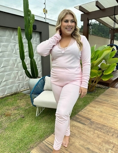 Pijama Ribana Rosa Bebê na internet