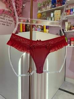 Calcinha Frufru Fio conforto com renda na internet