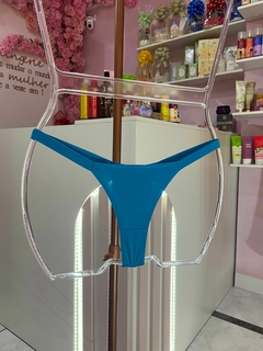 Calcinha Fio modelo biquini turquesa