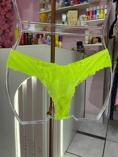 Calcinha Fio renda Marilia Amarelo neon