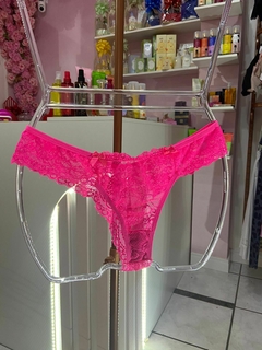 Calcinha Fio renda Marilia Pink neon