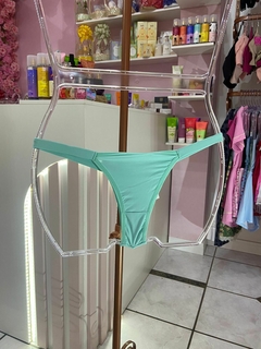 Calcinha Fio modelo biquini verde agua