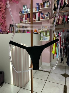 Calcinha Fio modelo biquini preto - comprar online