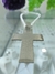 ~ DIJE CRUZ FACETADA ~ (M) - Silice Joyas