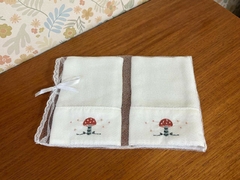 Kit 2 Fraldas Boca com Prendedor Cogumelo