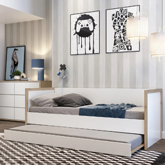 Cama com Encosto e Cama Auxiliar Wood Divicar na internet