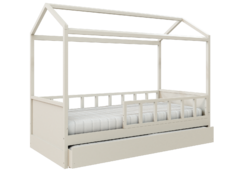 Imagem do Cama Casinha Link + Grade + Meia Grade + Cama Auxiliar Cia do Móvel
