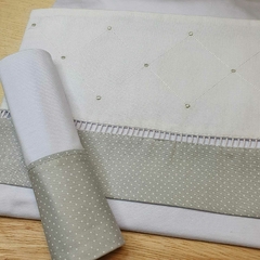 Conjunto de Lençol para Berço Malha Classic Just Baby - Quartinho do Bebê