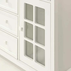 Cômoda Encanto 5 Gavetas e 1 Porta com Vidro Só Berços na internet