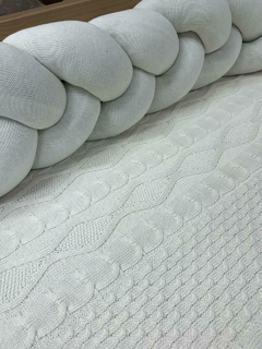 Kit de Berço em Tricot Trança Ralph - 4 Peças - Quartinho do Bebê