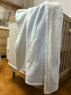 Manta para Berço em Malha Jacquard com pelinho - comprar online