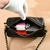 Bolsa transversal de couro genuíno redonda feminina - loja online