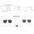 Oculos de Sol Unissex Barcur Polarizado Design Classico Hexágono Uv400 - HM Acessórios 