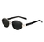 Oculos de Sol Unissex Polarizado Design Retro Oval com Proteção Uv400 - HM Acessórios 