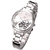 Relógio Feminino Moda Casual Design Elegante Flores Pulseira em Aço Inoxidável - HM Acessórios 