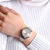 Relógio de Pulso Feminino Design Classico Simples Elegance Impermeável de Luxo Pulseira de Aço inoxidável - comprar online