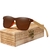 Óculos de Sol Artesanal Design Madeira Kingseven Proteção Polarizados UV400 Espelho - comprar online