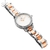 Relógio de Pulso Feminino Design Elegante de Quartzo em Aço Inoxidável a Prova D'água - comprar online