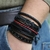 Kit Pulseira de Couro guitarra unissex jogo com 5 pulseiras - comprar online