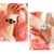Relógio Feminino Moda Casual Design Elegante Flores Pulseira em Aço Inoxidável - HM Acessórios 