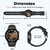 Relógio tela HD, 270 acompanha + 2 pulseiras chamada bluetooth