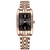 Relógio de Quartzo Feminino Design Quadrado Bracelete de aço inoxidável Impermeavel 3atm - loja online