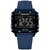 Relógio Esportivo Feminino Quadrado Luminoso Digital Pulseira de Silicone Impermeável