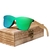 Óculos de Sol Artesanal Design Madeira Kingseven Proteção Polarizados UV400 Espelho - comprar online