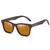 Óculos de Sol Quadrado Artesanal Hastes de Madeira EZREAL Lentes Polarizada com Proteção uv400