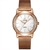 Relógio Feminino de Pulso Quartzo com Strass Pulseira de Malha Casual - HM Acessórios 