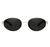 Oculos de Sol Unissex Polarizado Design Retro Oval com Proteção Uv400 - loja online