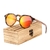Óculos de sol masculino polarizados Design madeira uv 400 - HM Acessórios 
