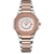 Relógio Feminino Quadrado com Strass Pulseira em Aço Inoxidavel Impermeavel - comprar online