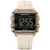 Relógio Esportivo Feminino Quadrado Luminoso Digital Pulseira de Silicone Impermeável