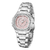 Relógio Feminino Quadrado com Strass Pulseira em Aço Inoxidavel Impermeavel - comprar online
