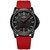Relógio de Quartzo Masculino Casual Pulseira de Silicone Impermeavel na internet