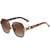 Óculos de Sol Borboleta Feminino Retro Design Duplo Anel Quadrado Proteção UV400
