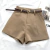 Short Feminino Casual de Cintura Alta Social Vintage Moda Verão na internet