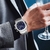 Relógio de Pulso Masculino Analógico com Pulseira de Aço Inoxidável Impermeável 3ATM - loja online