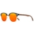 óculos de sol polarizados artesanal retro kingseven madeira - Laranja na internet