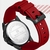 Relógio de Quartzo Masculino Casual Pulseira de Silicone Impermeavel