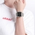 Relógio Esportivo Feminino Quadrado Luminoso Digital Pulseira de Silicone Impermeável - comprar online