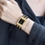 Relógio de Pulso Feminino Casual com Strass em Aço Inoxidavel Impermeavel - comprar online